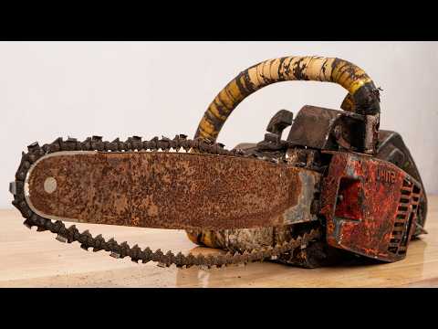Full Restoration of a Rusty 50-Year Old Chainsaw | STIHL 020AVP Revived After Decades
