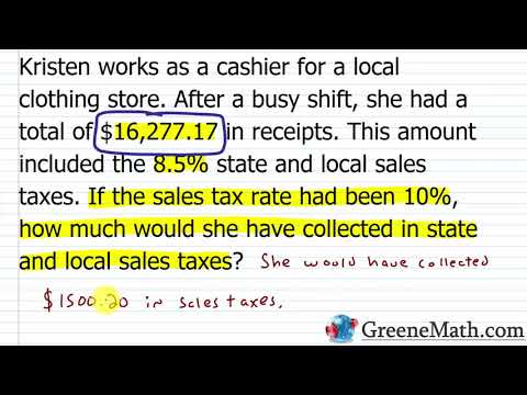 Percent Word Problems
