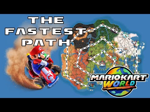 What is the Shortest Route across ALL tracks in Mario Kart World (and longest) according to MATH