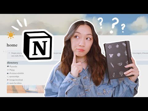 Notion vs. Bullet Journaling?? (how i use both + my notion tour!)
