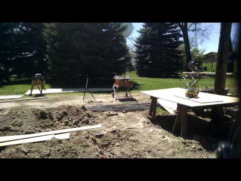Making a basic 22' x 3' form for a foundation wall