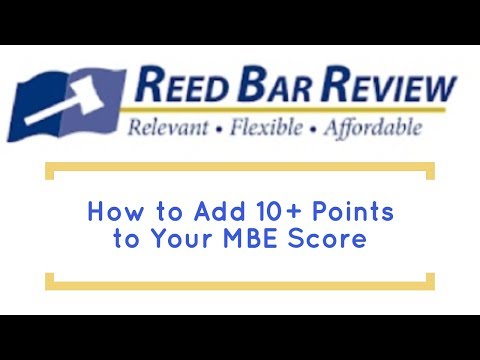 How to Add 10+ Points on Your Multistate Bar Exam (MBE)