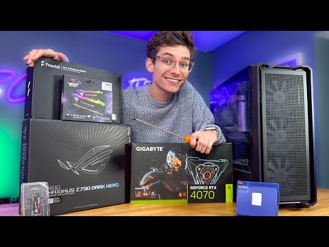 The GLORIOUS i7 14700K Gaming PC Build 2023! - LIVE!