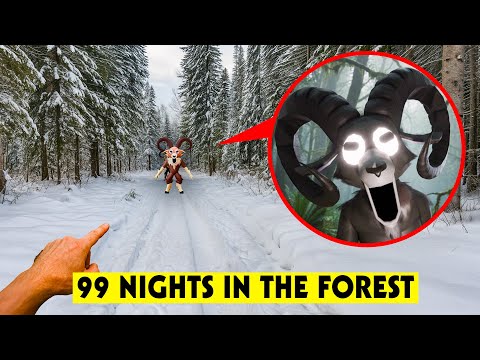 DRONE catches RAM from 99 NIGHTS IN THE FOREST in REAL LIFE!! (RAM ENTITY FULL MOVIE!)
