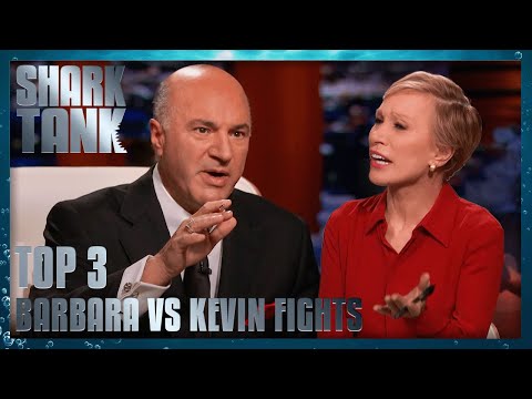 Shark Tank US | Top 3 Barbara VS Kevin FIGHTS!