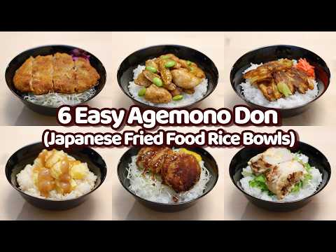 6 Easy Ways to Make Japanese Fried Food Rice Bowls a.k.a. Agemono Don