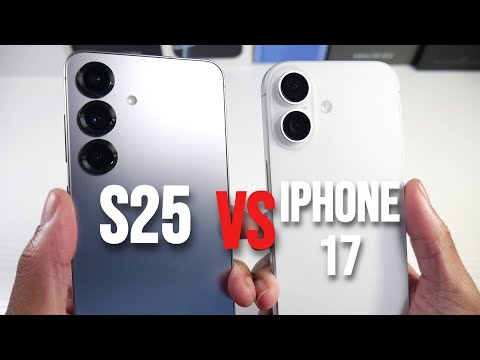 Samsung Galaxy S25 VS iPhone 17 - (Speed Test, Camera Comparison, Speakers & PUBG)