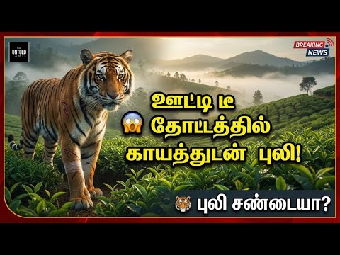 😱 ஊட்டி டீ தோட்டத்தில் காயத்துடன் புலி! | Tiger Fight? | Forest Dept Alert | Ooty News