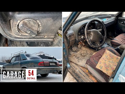DETAILING DRY CLEANING OF A HORRIBLY DIRTY VOLGA (GAZ 3110) #WASHED