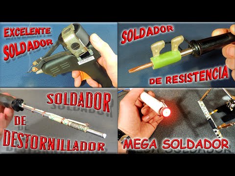 ✅ All the options for homemade soldering irons! Pencil soldering iron, screwdriver soldering iron...