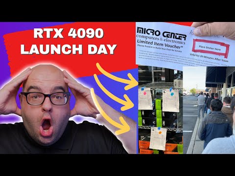RTX 4090 LAUNCH DAY - Big Lines, BUT Is it SOLD OUT?
