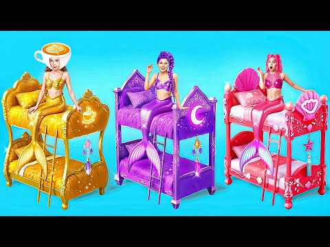 Mermaid Room Makeover! Kpop Demon Hunters Rumi, Mira and Zoey Mermaid IRL