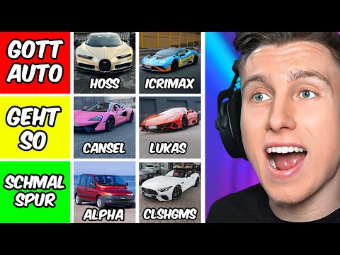 iCrimax BEWERTET alle YOUTUBER AUTOS!