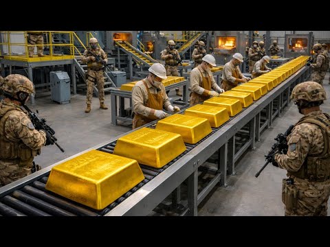 Mega Gold Refinery: From Dangerous Deep Mines to Polished 24k Bullion Bars in the Vaults!