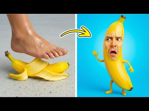 GDYBY JEDZENIE BYŁO LUDŹMI 😋🍕 Śmieszne Triki z Jedzeniem i Dające się Rozpoznać Wpadki z Jedzeniem