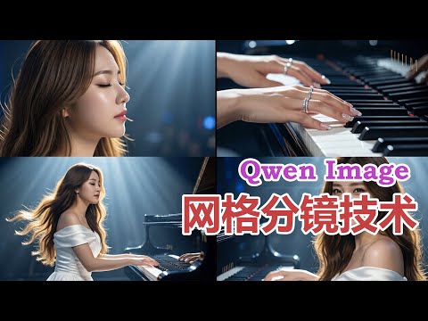 AI电影级一致性!用 Qwen 网格图 + LTX Two 完美锁定人物场景,分镜不再“抽卡”