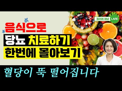 음식으로 당뇨 치료하기. 당뇨에 좋은 과일 외 당뇨치료 모음집. 60분 재생 [정라레]