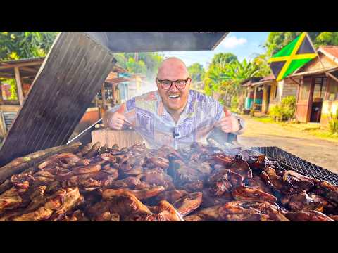 Englishman eats Jerk for the FIRST TIME! (IN JAMAICA)