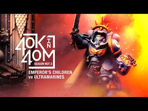Emperor's Children vs Ultramarines. Warhammer 40k in 40 minutes battle