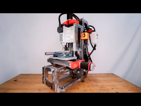I MADE A STEEL CNC MILL FROM SCRATCH (desktop version)