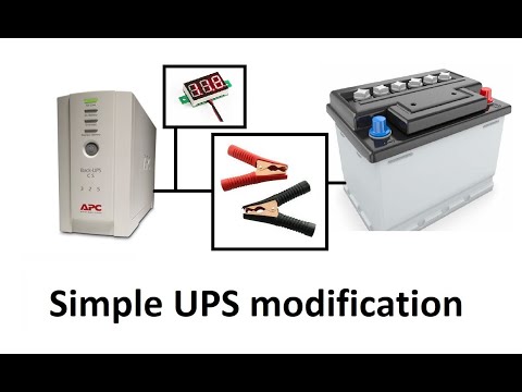 Small UPS modifications, simple idea to make inverter from old UPS