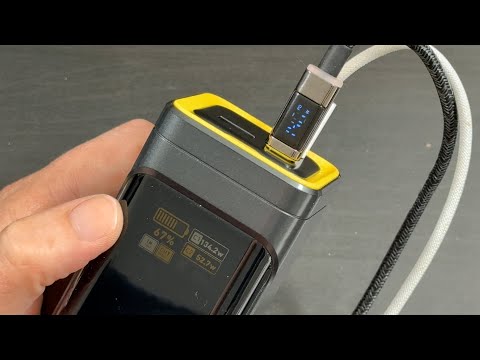 AOHI The Future Starship 240W 27,600mAh LED Display Power Bank with 3FT C-C Cable