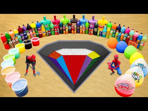 How to Make Beautiful Rainbow Diamonds with Orbeez & Cement, Big Fanta, Coca Cola vs Mentos Popular