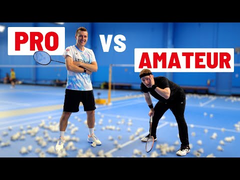 Can An Amateur Badminton Player Survive Professional Training For 1 Day?! (Ft. Linus Tech Tips)