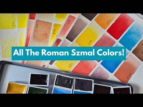 Swatching ALL The Roman Szmal Watercolors