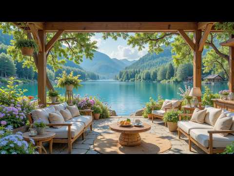 Peaceful Spring Morning by the Lake 🌺 Gentle Piano for Relaxation, Study