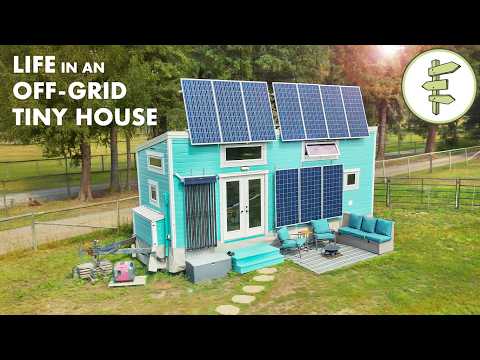 10 Years Living Off-Grid in a Tiny House with Clever Systems & Design Features – FULL TOUR
