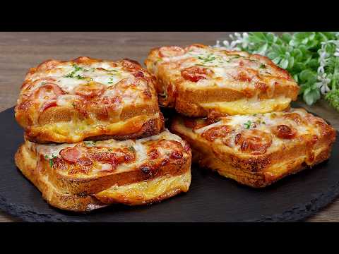 Simple and delicious sandwich recipe! Nobody knows this recipe! Breakfast in 5 minutes!