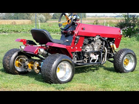Making Crazy Lawn Tractor 600cc 100Hp