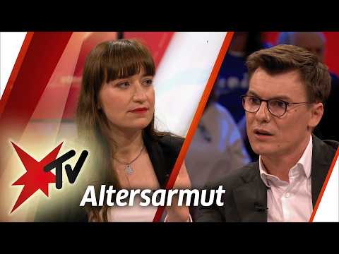 Altersarmut: Heidi Reichinnek (Die Linke) und Kai Whittaker (CDU) im stern TV Talk