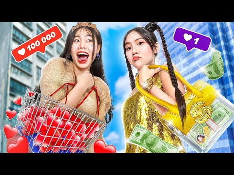 فتاة فقيرة مشهورة Vs فتاة غنية غير مشهورة! أريد أن أصبح فتاة مشهورة