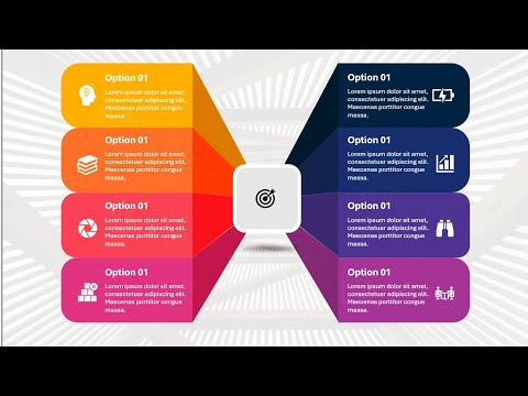 Create 8 Options Infographic Slide in PowerPoint