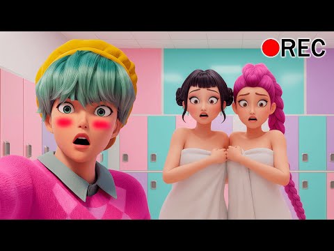 VLOG: POOL DAY WENT WRONG!😱 Baby Saja in girls changing room | SAJA Boys x Huntrix(KPDH Fun Moments)