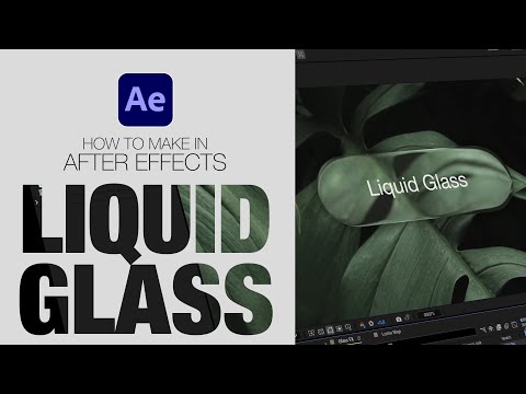 Liquid Glass Effect in After Effects – iOS26 Apple-Style Animation (No Plugins) 2025
