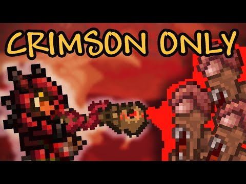 Can you Beat Terraria with Crimson Loot Only?