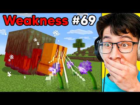 Testing 100 Minecraft Mob Weaknesses in 24 Hours