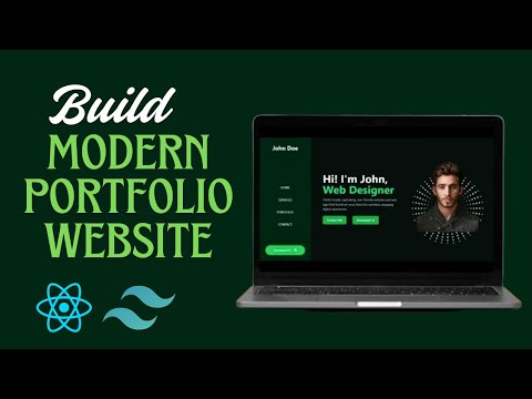 Build a Portfolio Website With React JS & Tailwind CSS | React and Tailwind Portfolio Website