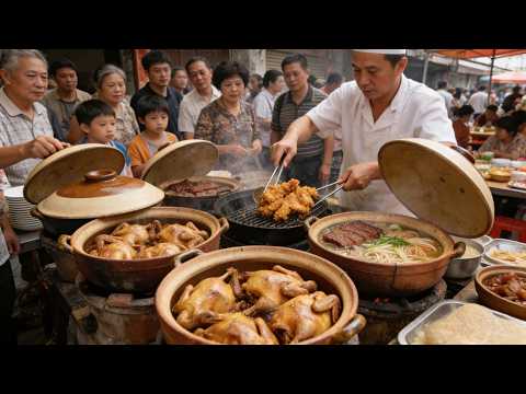 Insane Chinese Street Food! 100 Clay Pots Ginger Duck & $1 Feast [Quanzhou]