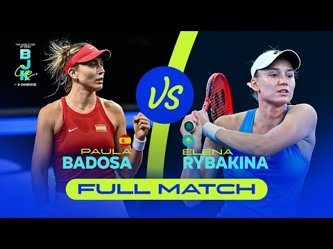 Paula Badosa (ESP) v Elena Rybakina (KAZ) | 2022 Billie Jean King Cup Finals | FULL MATCH