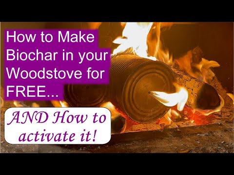 Making Biochar in Your Woodstove and Inoculating it!
