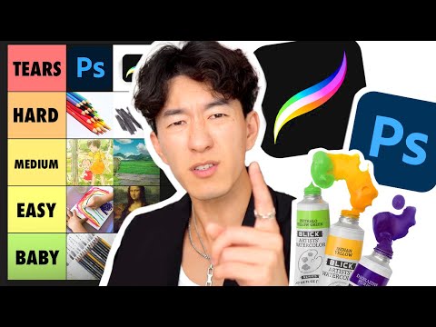 I Ranked Art Mediums from Easiest to Hardest