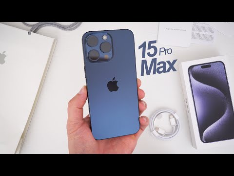 iPhone 15 Pro Max Unboxing, Hands-On & First Impressions! (Blue Titanium)