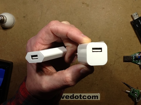 Inside some dodgy Chinese USB power supplies from Greece.