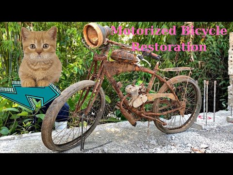 Motorized Bicycle Restoration - Restore Bicycle FLYER DELUXE 6 Forgotten - Bicycle RESTORATION