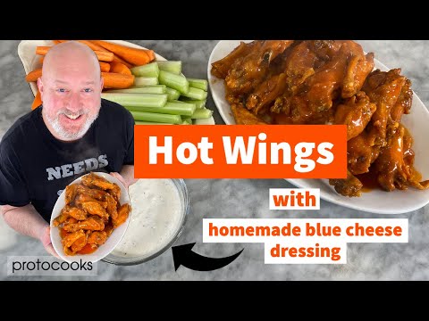 Chef Franks Hot Wings with Blue Cheese Dressing