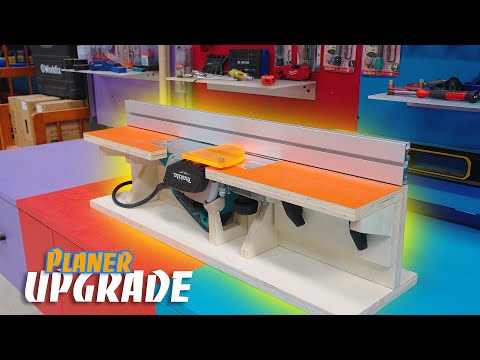How to Build a Benchtop Planer from a Handheld Electric Planer | DIY Hack